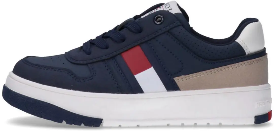 Lage Tommy Hilfiger Flag-Sneaker Met Veters