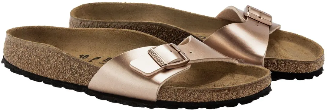Birkenstock Madrid Slides Dames - Roze Metallic - 38 - afbeelding 6 van 6