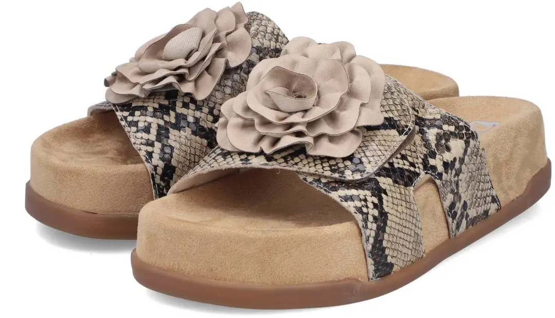 Rieker slippers crème maat 36