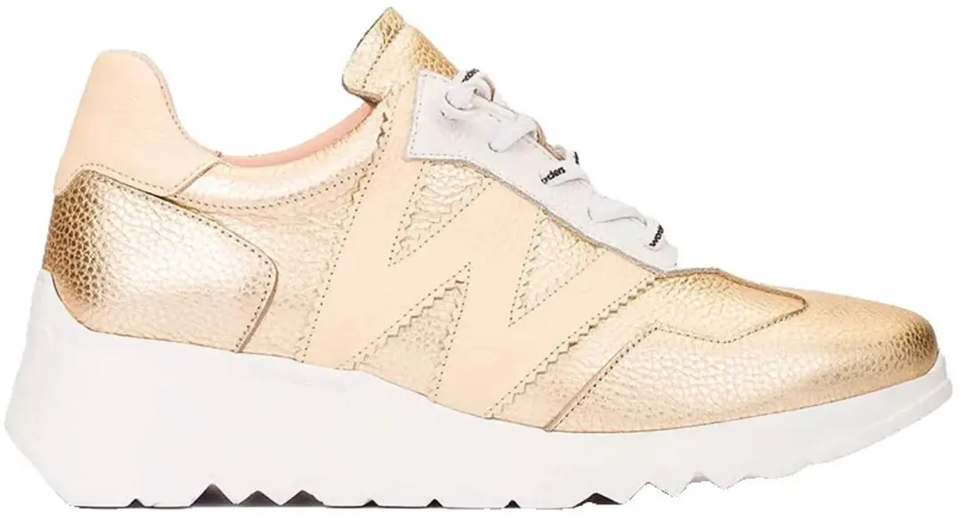 Wonders Kyoto gouden leren sportschoenen