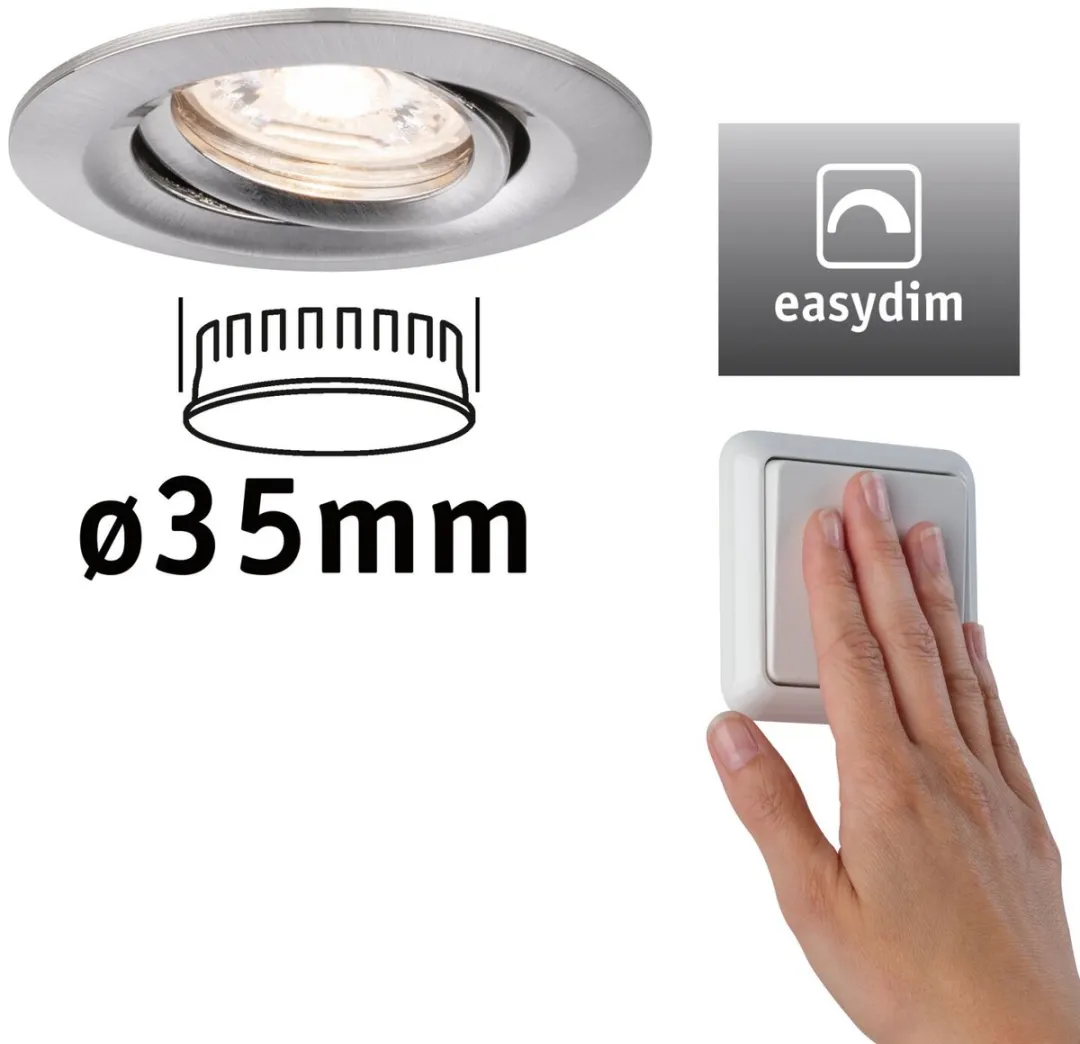 Paulmann LED-inbouwlamp Easy Dim Nova Mini Plus Coin 4,2W
