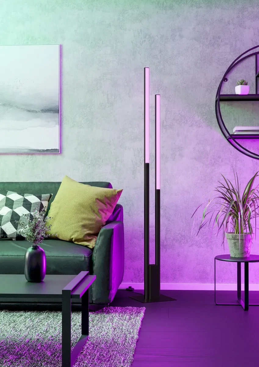 EGLO connect.z Fraioli-Z Staande LED Lamp - Zwart