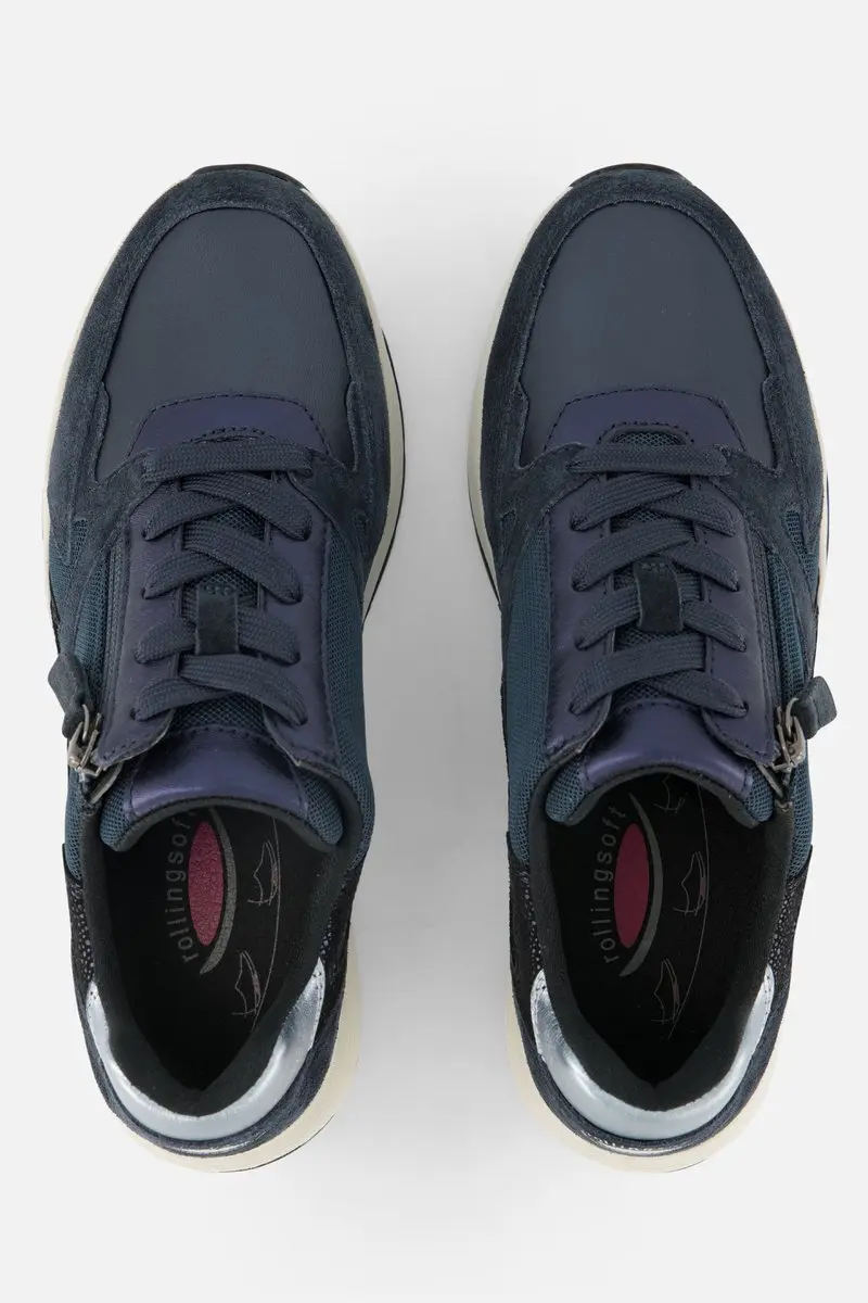 Gabor Rollingsoft Sneakers blauw Suede - Dames - afbeelding 6 van 6