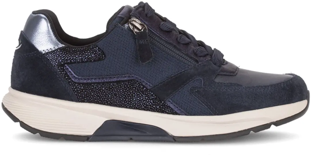 Gabor Rollingsoft Sneakers blauw Suede - Dames - afbeelding 2 van 6