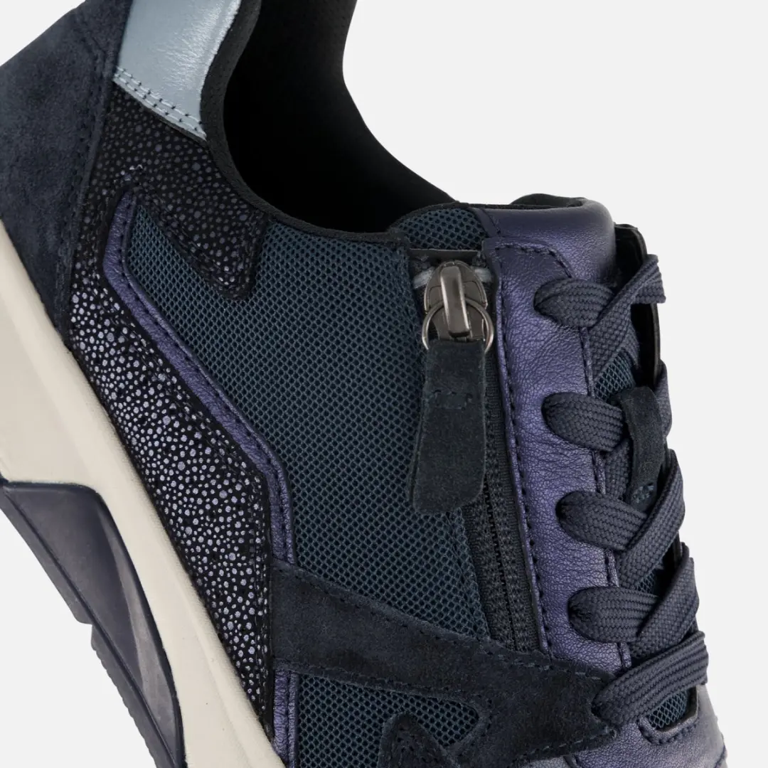 Gabor Rollingsoft Sneakers blauw Suede - Dames - afbeelding 5 van 6