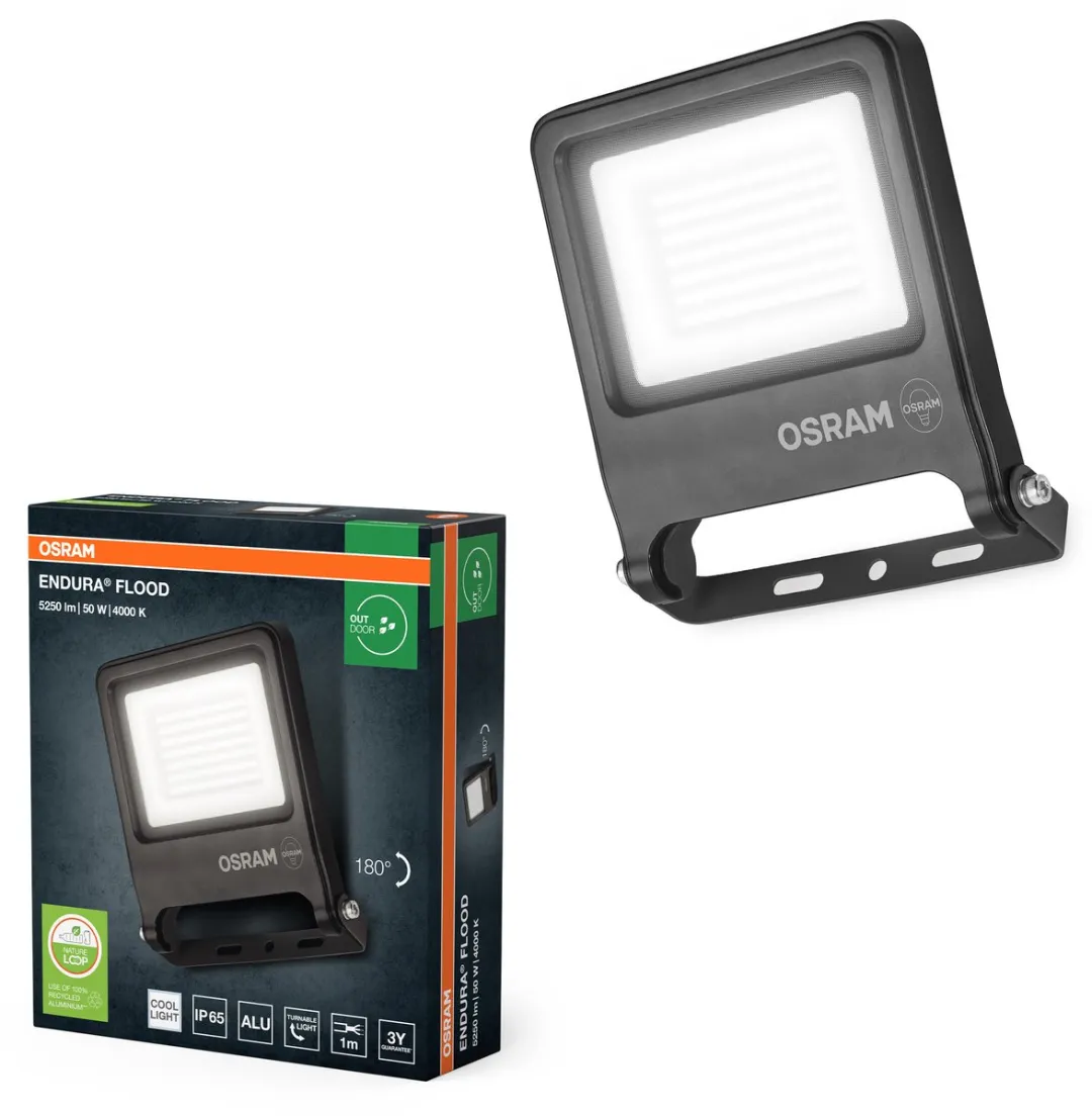 Osram Endura Flood PC 50W LED-schijnwerper 5000lm - Donkergrijs