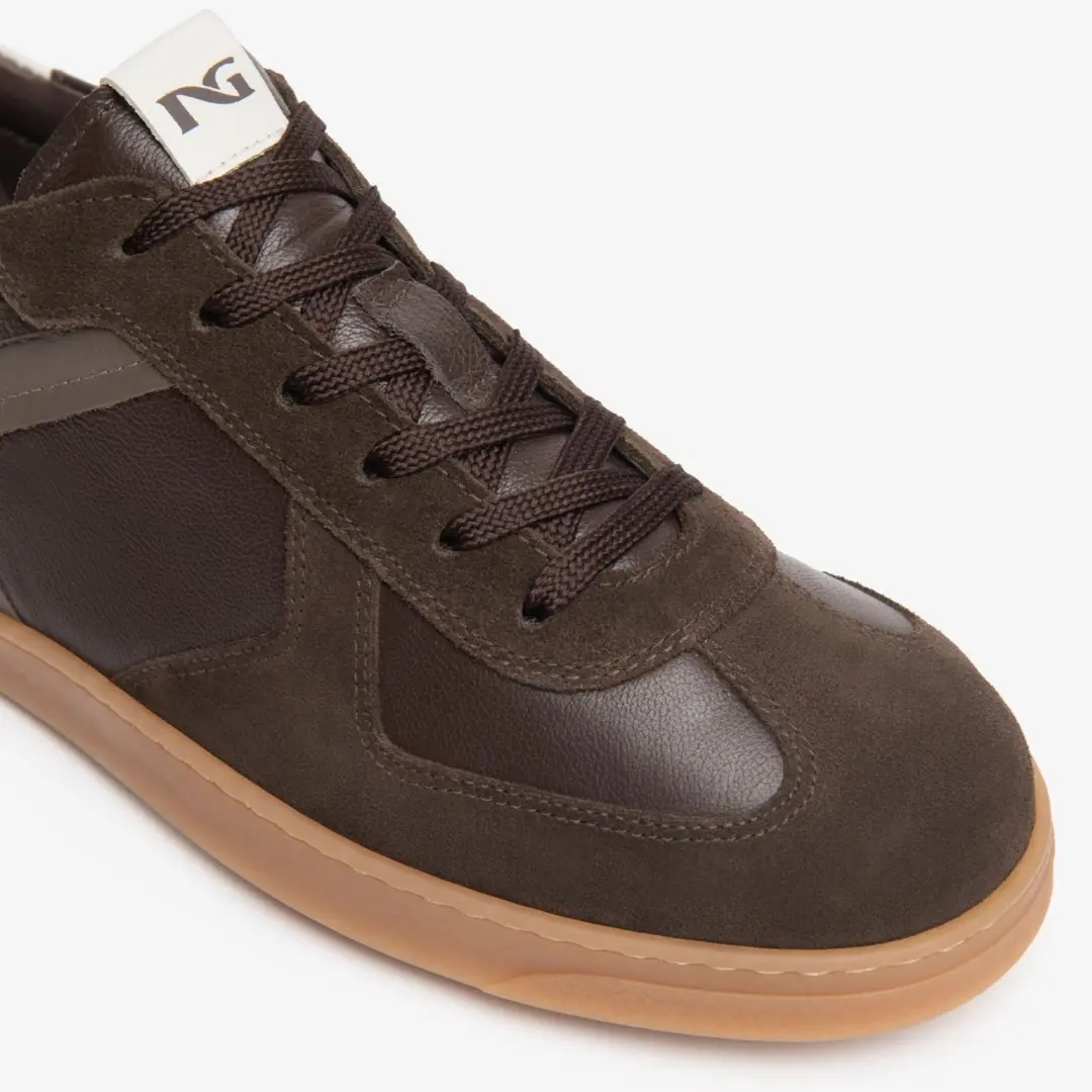 Sneaker Nerogiardini Arold Kleur Perseo Sauvage Taupe Sparta Beenderen