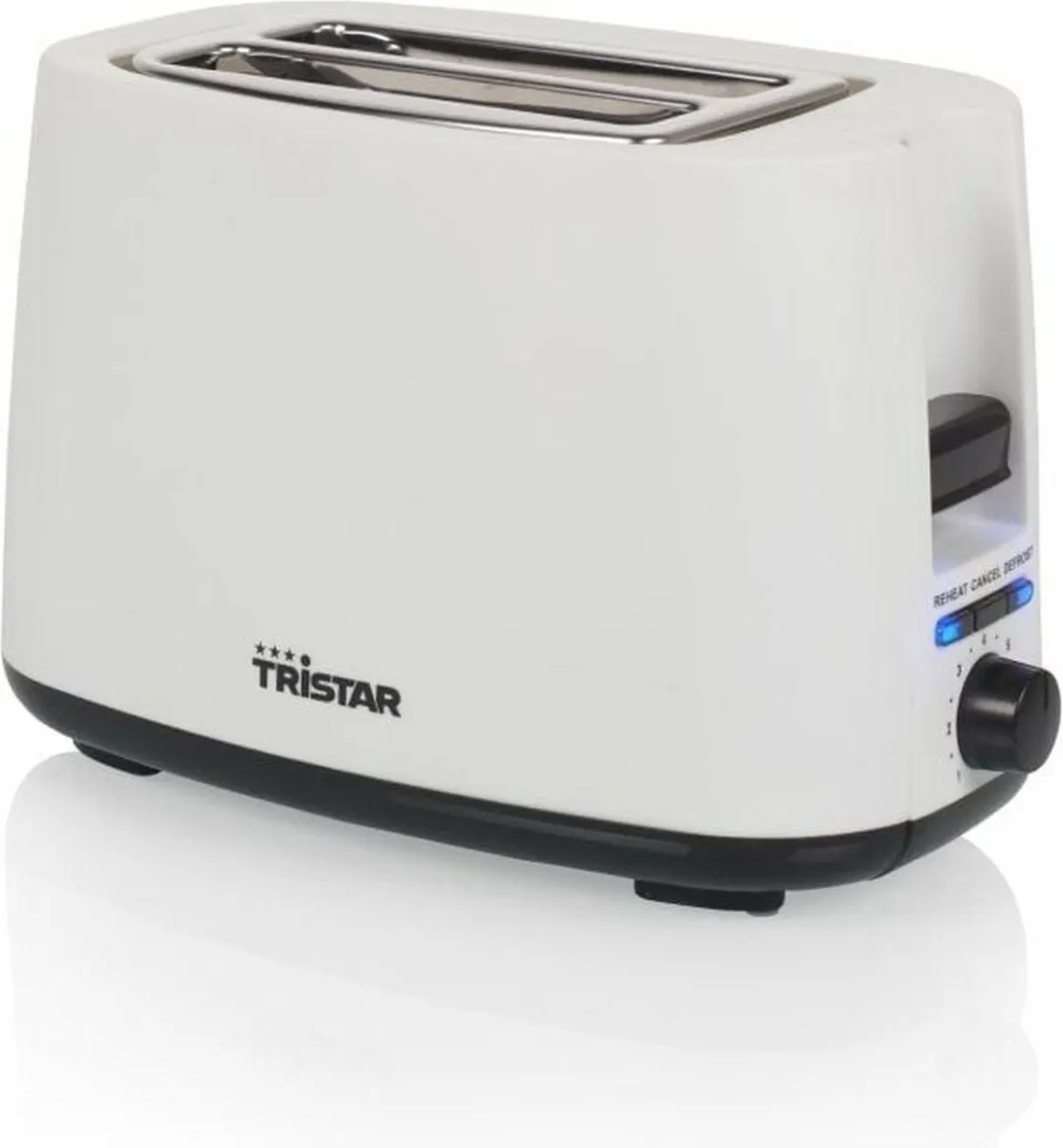 Tristar BR-1055 Broodrooster 750W - 2 Sleuven - Wit