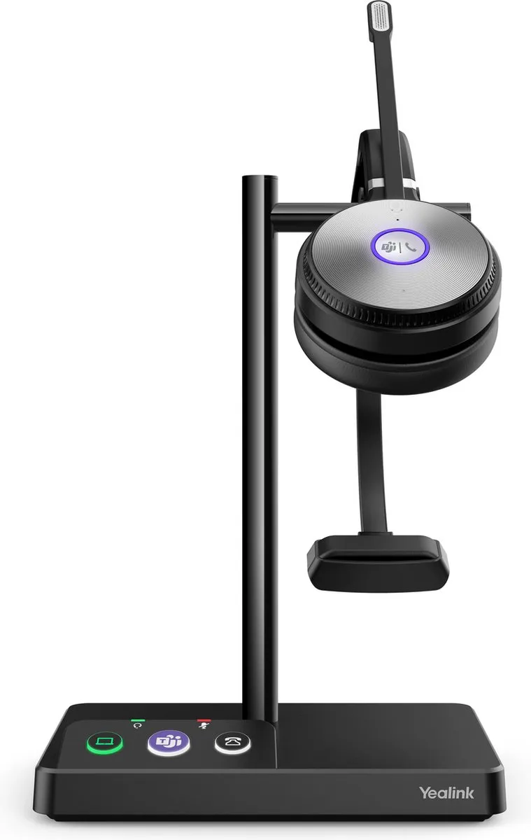 Yealink WH62 Mono UC Headset - Noise Cancelling - 160m Bereik - 13 Uur - Zwart - afbeelding 6 van 6