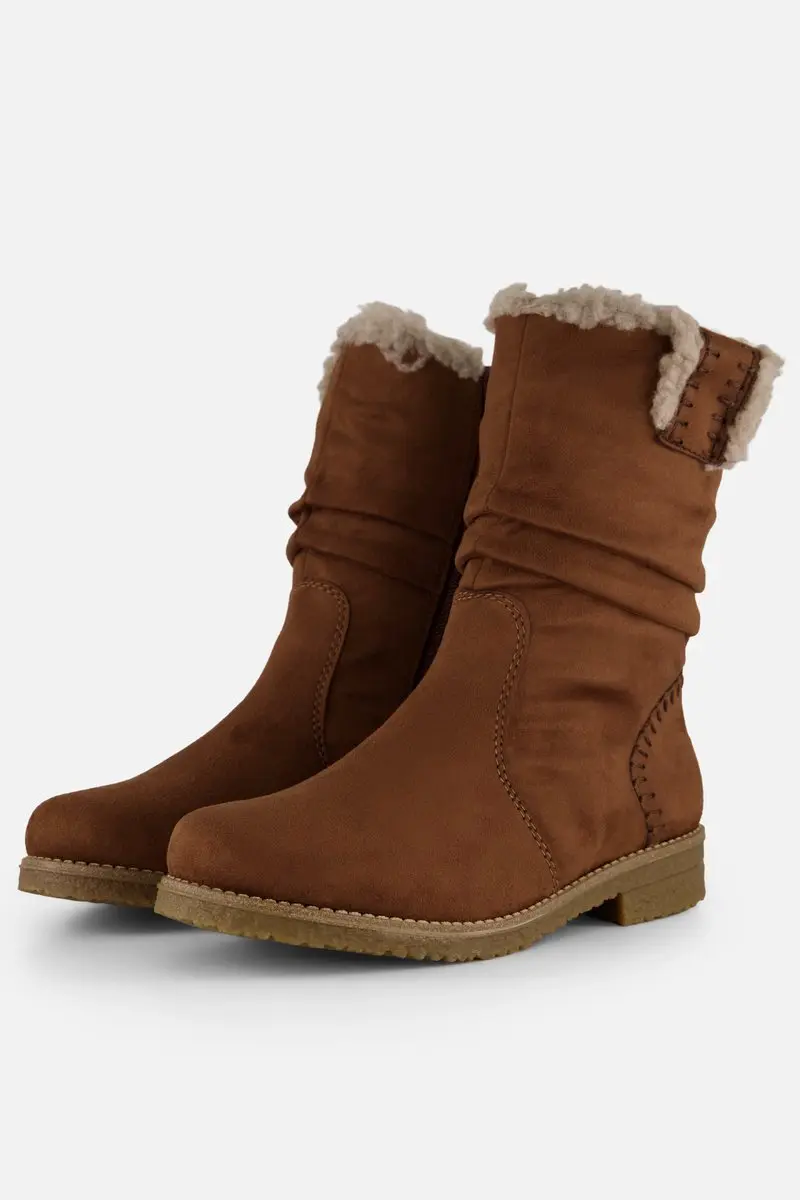 Rieker Enkellaarsjes cognac Imitatiesuede