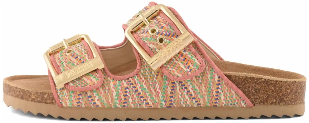 Slippers Colors Of California Sandal Multicolor Raffia