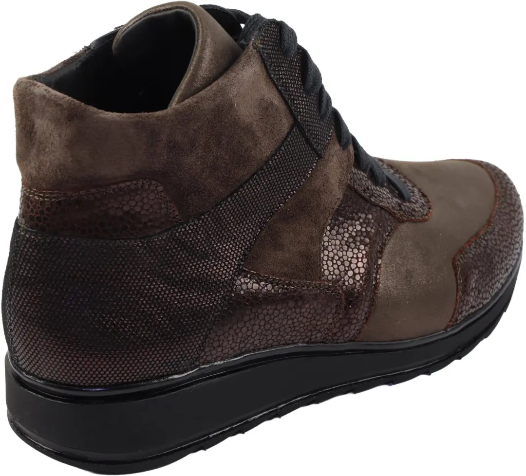 Durea 9745 Veterboots Dames - Donkerbruin - 41 - afbeelding 4 van 4