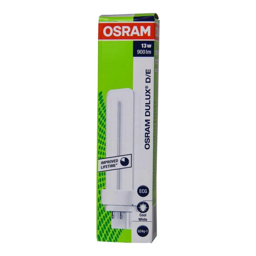 Osram Dulux D/E Spaarlamp 13W Koel Wit - Mat - afbeelding 4 van 5