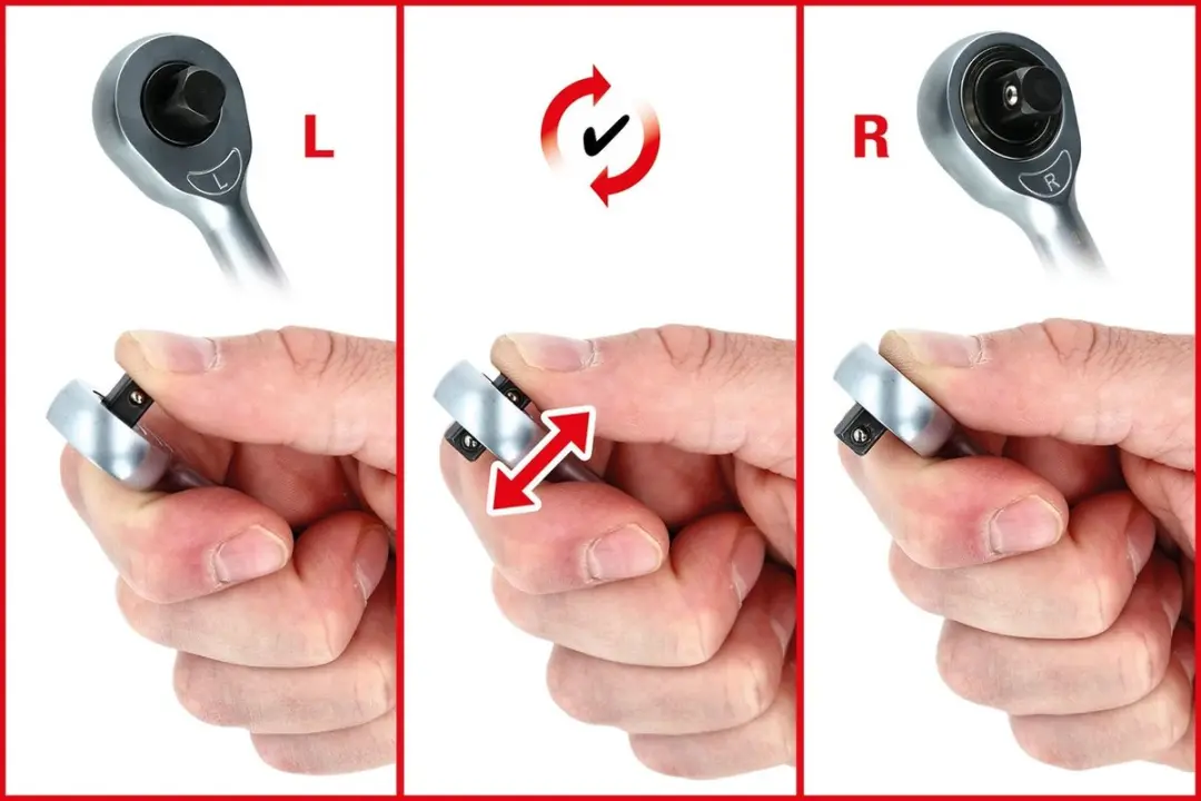 KS Tools 1/4" Mini-Freilauf-Ratsche Bitratel