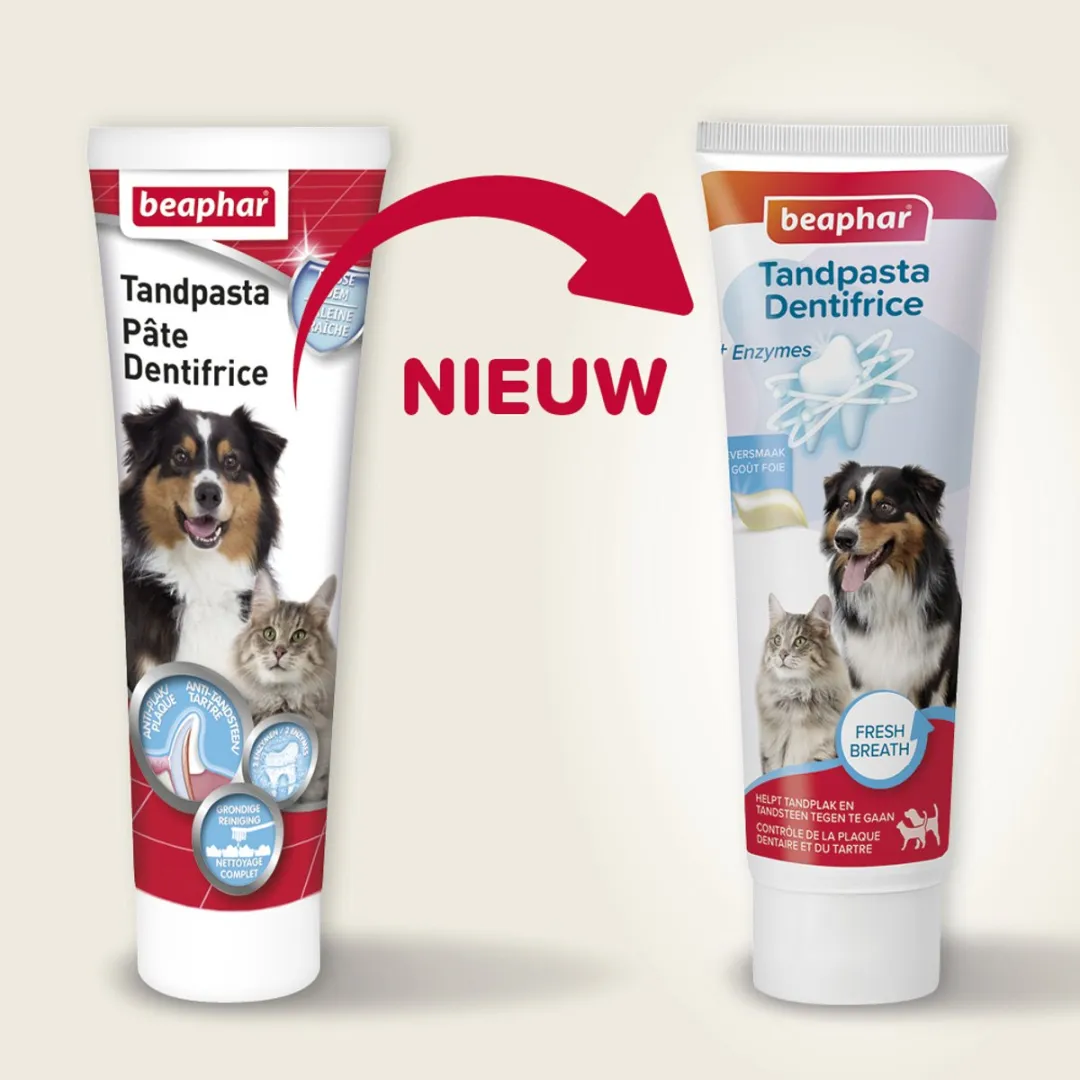 Beaphar Tandpasta Hond/Kat 100g - Leversmaak