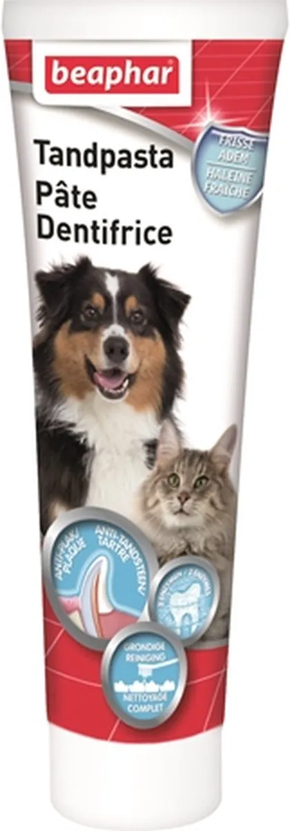 Beaphar Tandpasta Hond/Kat 100g - Leversmaak