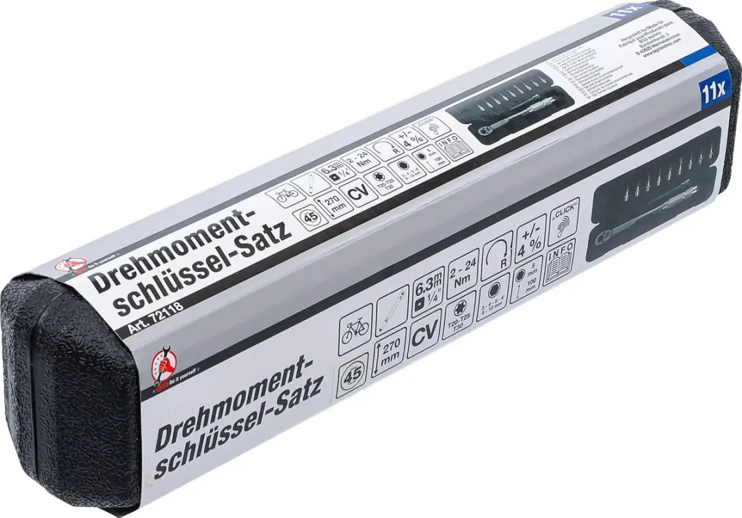 BGS technic 72118 Momentsleutelset 1/4" 2-24 Nm