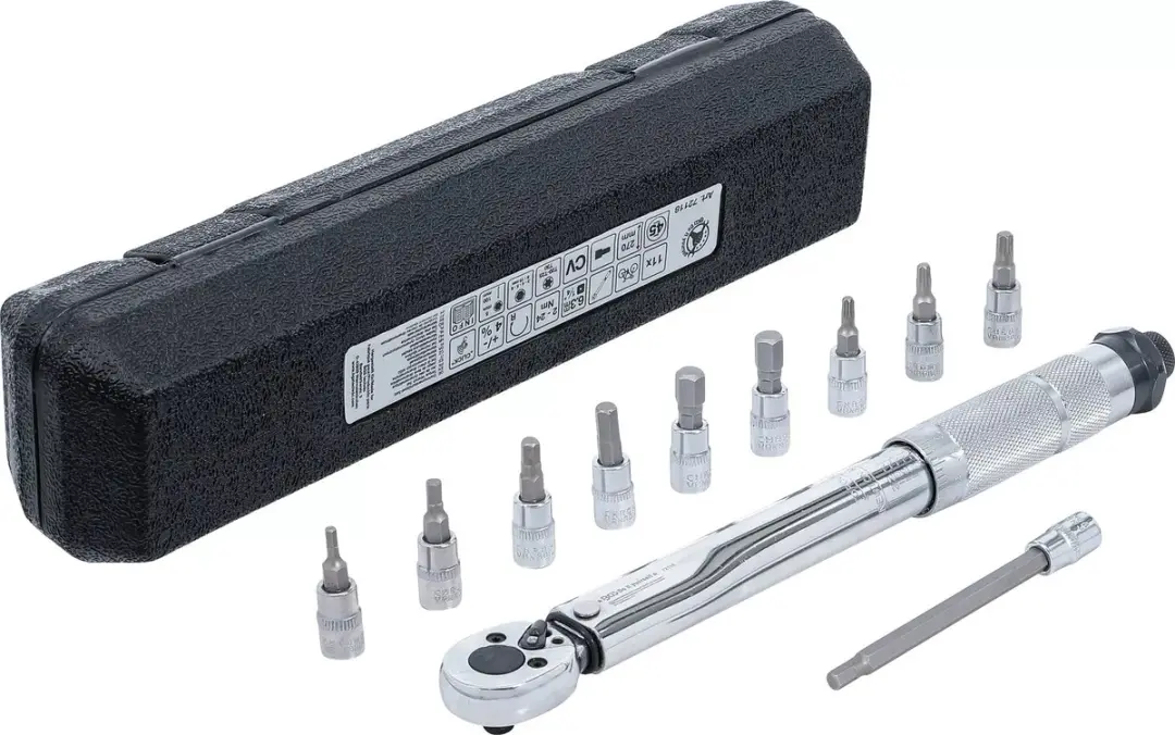 BGS technic 72118 Momentsleutelset 1/4" 2-24 Nm - 11-delig - afbeelding 2 van 6