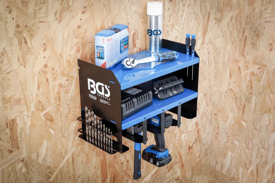 BGS technic 70332 Wandgereedschapsrek - Blauw/Zwart - afbeelding 4 van 6