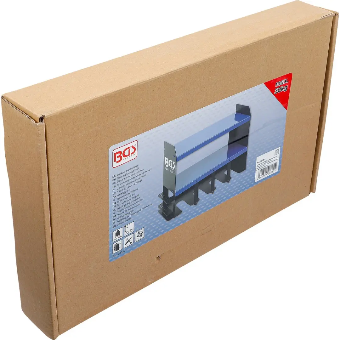 BGS technic 70332 Wandgereedschapsrek - Blauw/Zwart - afbeelding 2 van 6