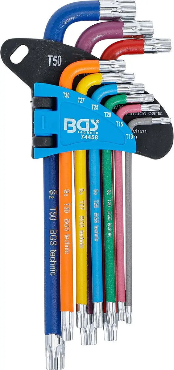 BGS technic Torx L-sleutelset T10-T50 - 9-delig - afbeelding 4 van 4
