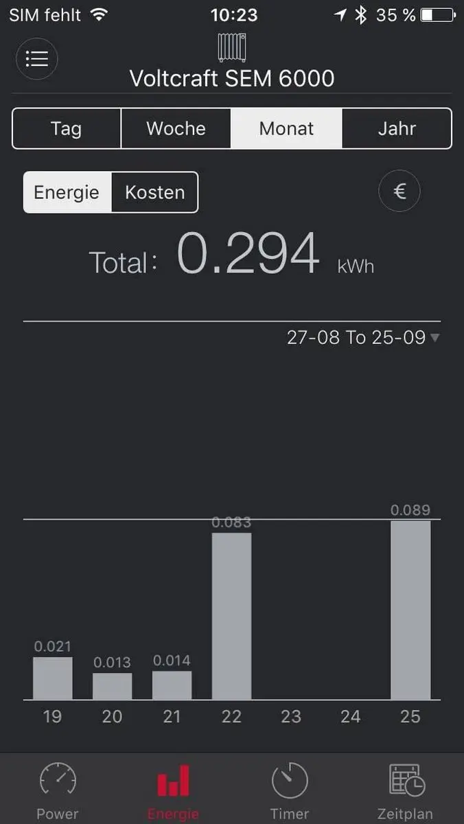 Voltcraft SEM6000FR Energiekostenmeter - Bluetooth - afbeelding 4 van 6
