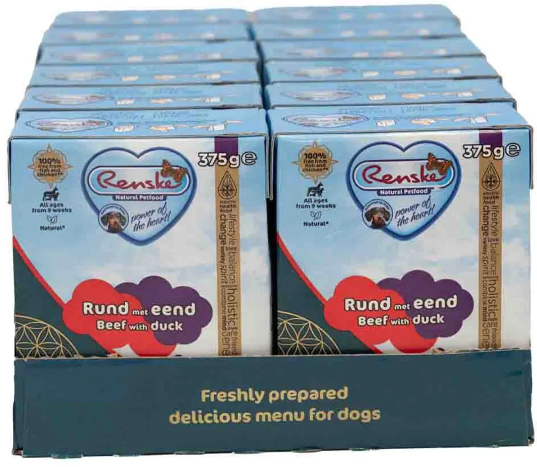 Renske Vers Tetra Rund met Eend 375g - 12 Stuks