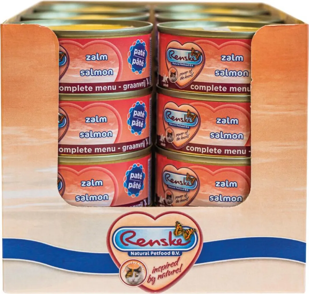 Renske Kattenvoer Paté Zalm 70g - 24 Stuks