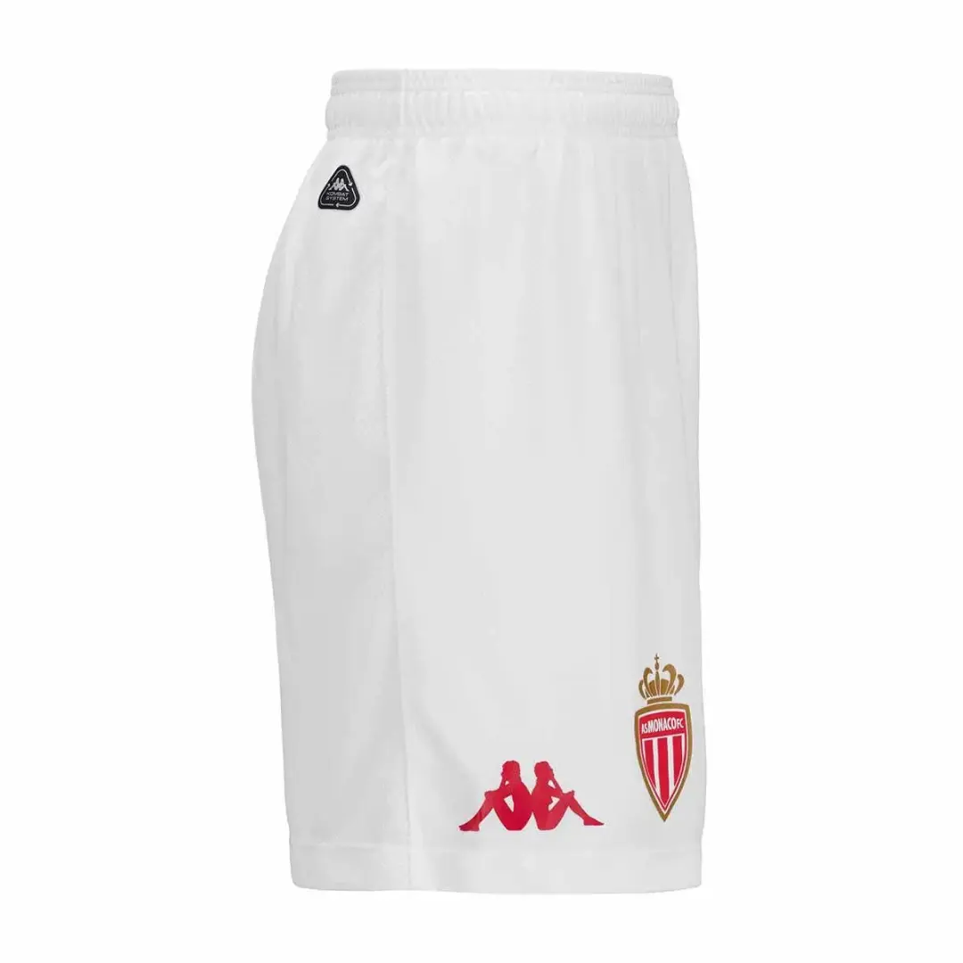 Kappa AS Monaco Ryder 2024/25 Korte Broek - Wit - afbeelding 2 van 2