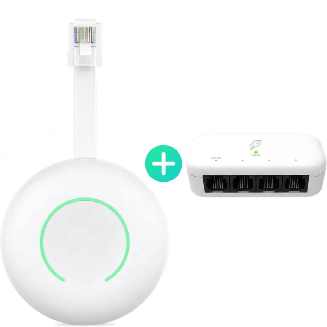 Wi-Fi P1 Meter Energiemonitor en Actieve P1 Poort Splitter
