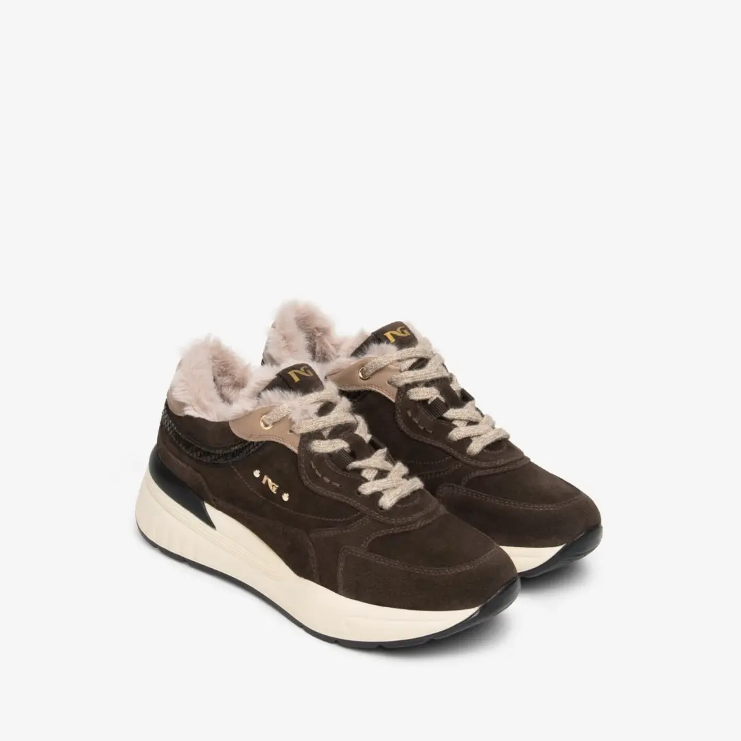 Sneaker Nerogiardini Arold Kleur Gaucho Tortora Turandot Potting Soi Pu.