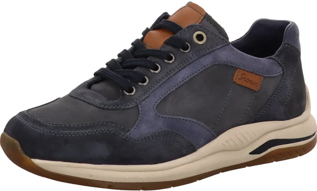 Sioux heren sneakers donkerblauw maat 50.5