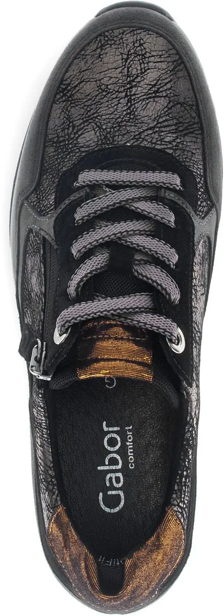 Gabor 76.318 Dames Sneakers - Antraciet - afbeelding 3 van 6
