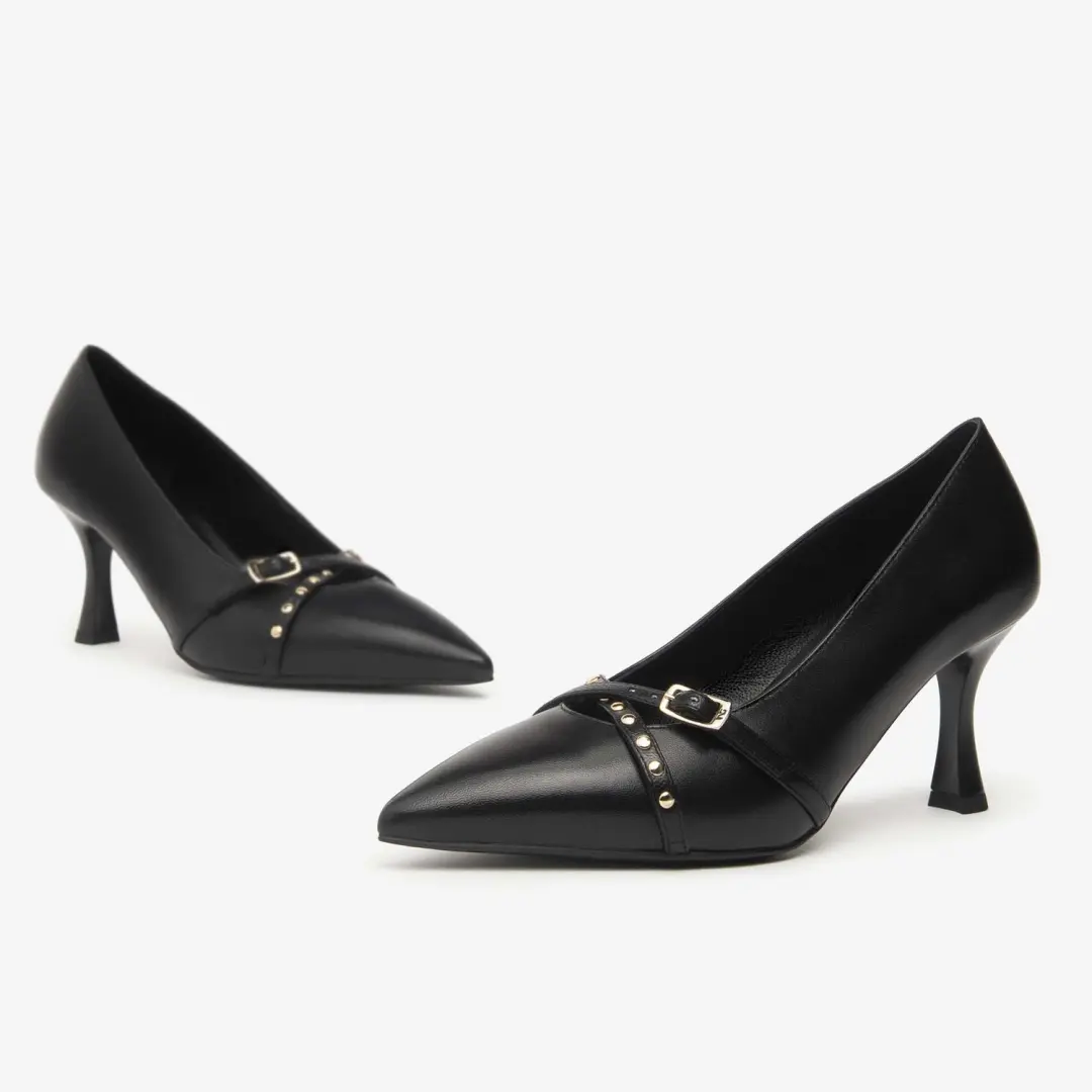 Schoenen Met Hak Nerogiardini Nappa Pandora Zwart Tpu Adam Alek