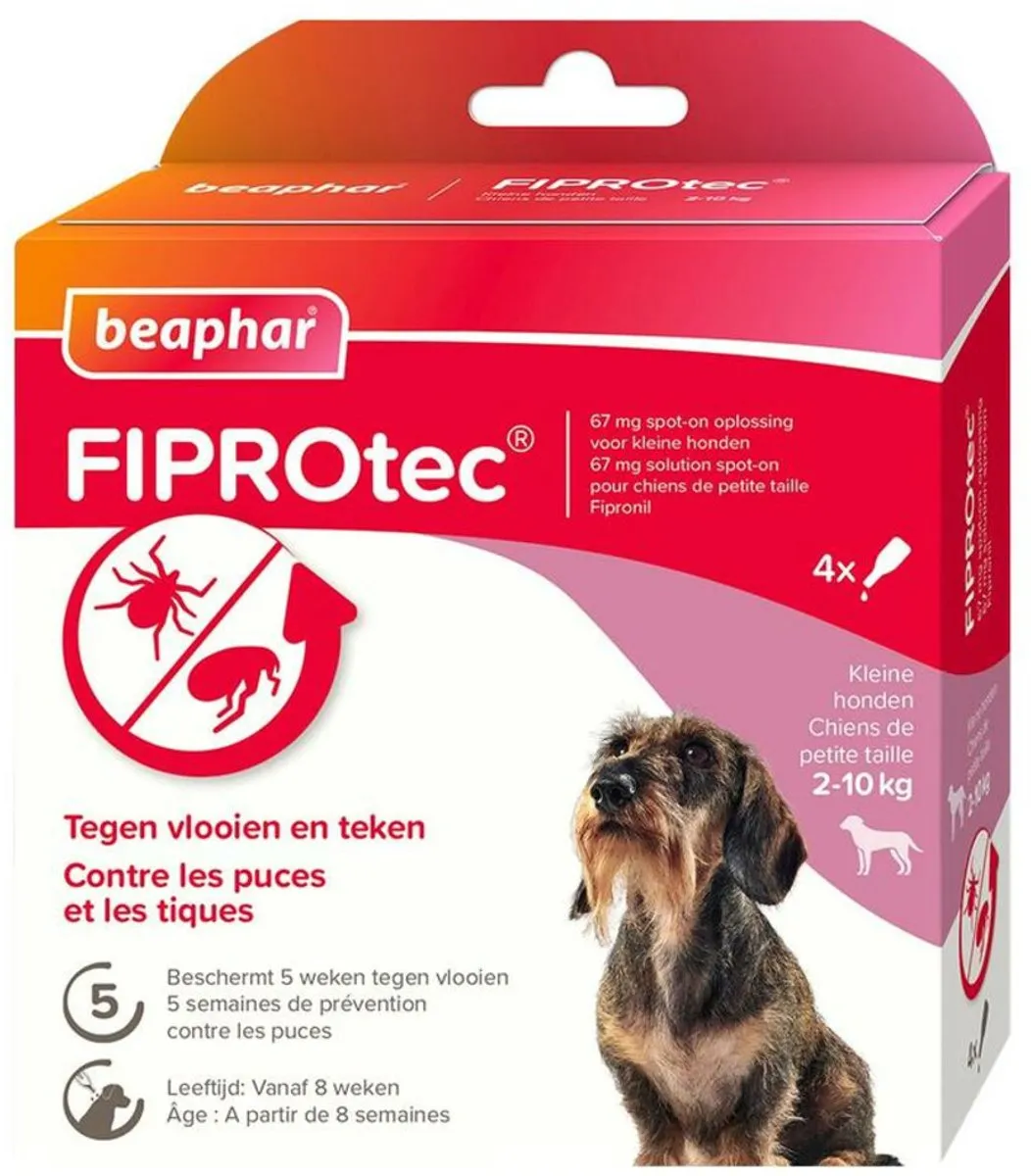 Beaphar Fiprotec Anti Teken- en Vlooiendruppels Hond 2