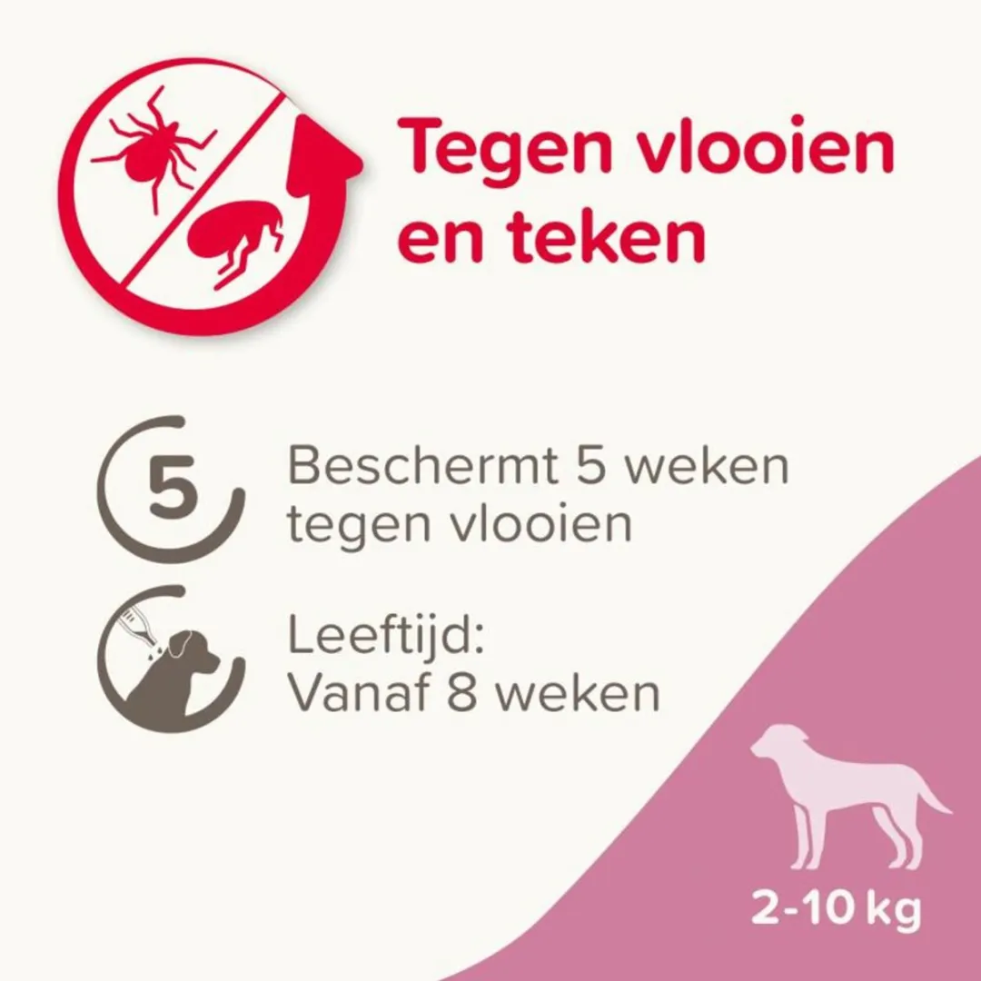 Beaphar Fiprotec Anti Teken- en Vlooiendruppels Hond 2 - 2x4 Stuks