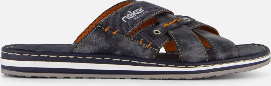 Rieker Slippers blauw Synthetisch