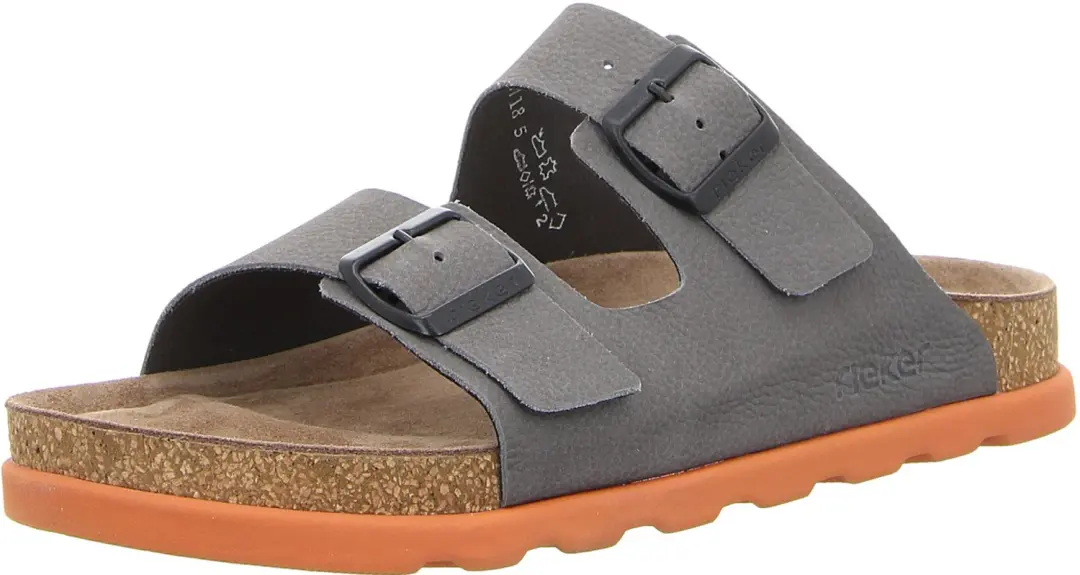 Rieker heren slippers grijs maat 44