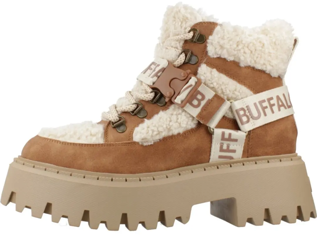 Buffalo Aspen Com Mid Dameslaarzen - Beige - afbeelding 4 van 6