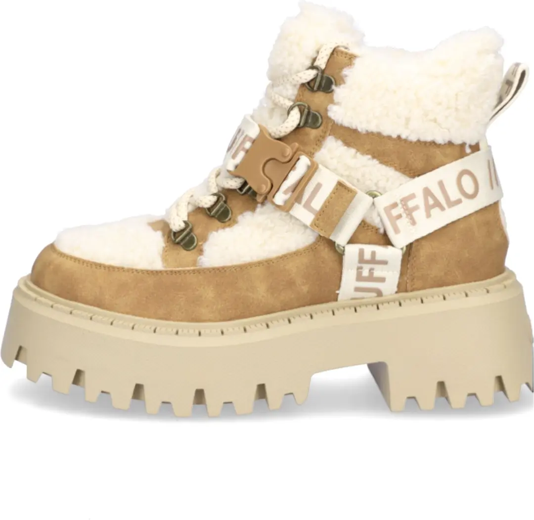 Buffalo Aspen Com Mid Dameslaarzen - Beige - afbeelding 3 van 6