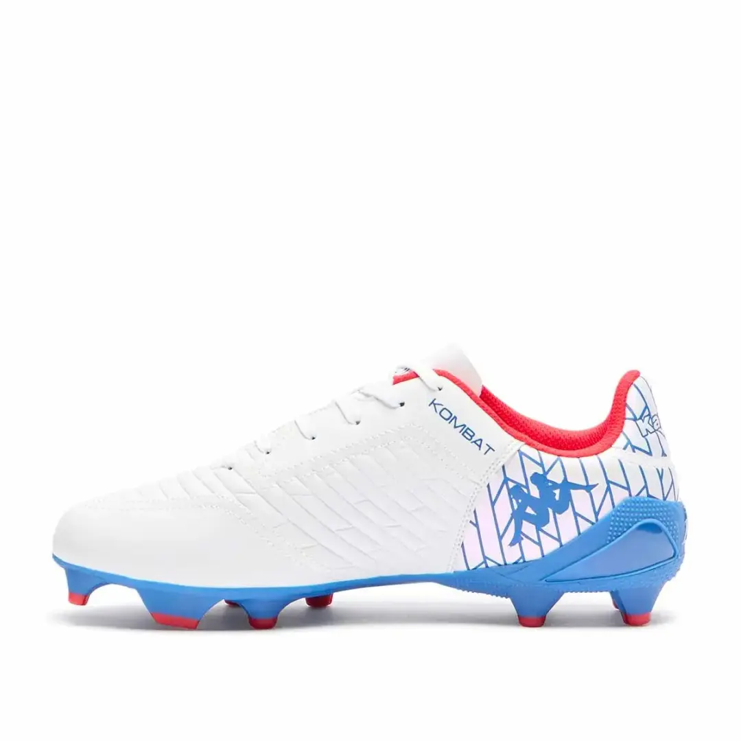 Kappa Kombat Player Base FG Voetbalschoenen - Wit/Rood - afbeelding 2 van 2