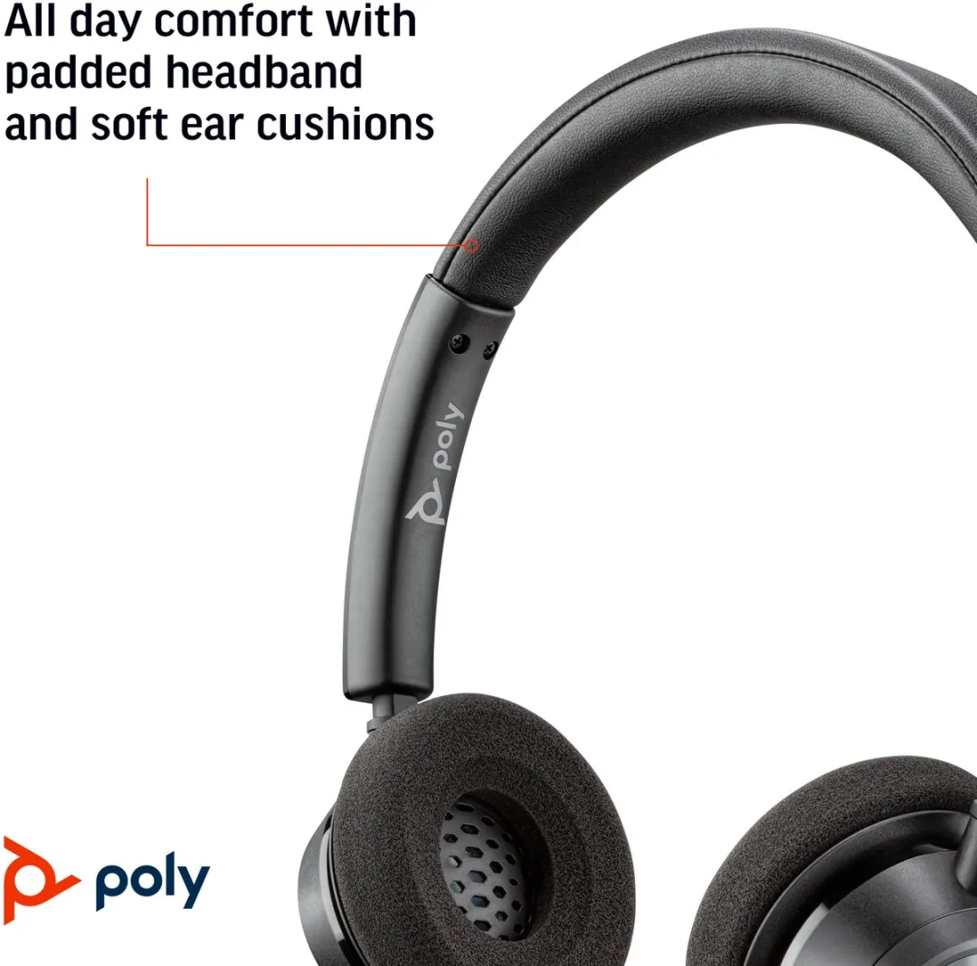 Poly Blackwire 3320 USB-A Headset - Zwart - afbeelding 6 van 11