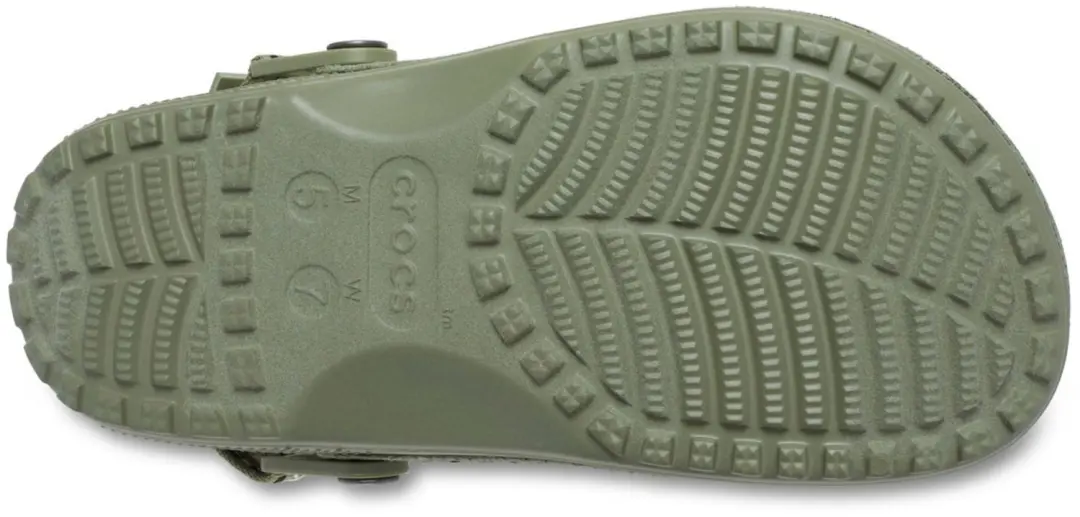Crocs-Sloffen Cla Vakkundig Gemaakte Vegane Suede Steek