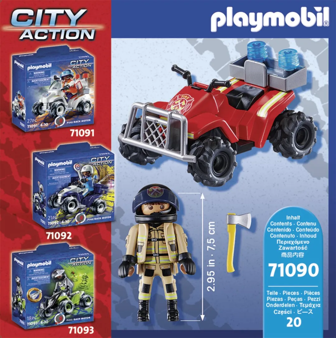 Playmobil City Action Speed Quad 71090 - Brandweer