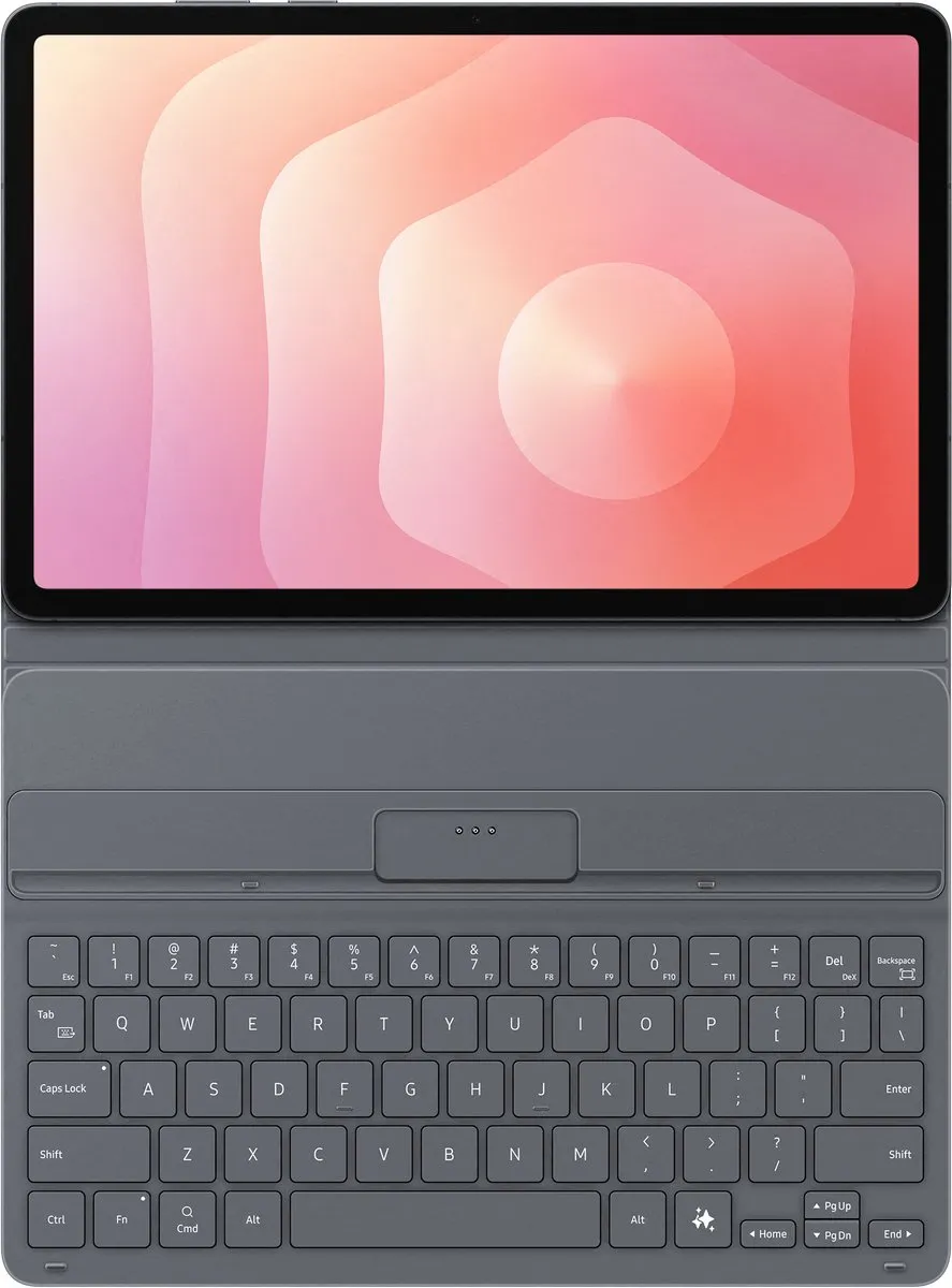 Samsung Galaxy Tab S11 Book Cover Keyboard Slim AZERTY - Zwart