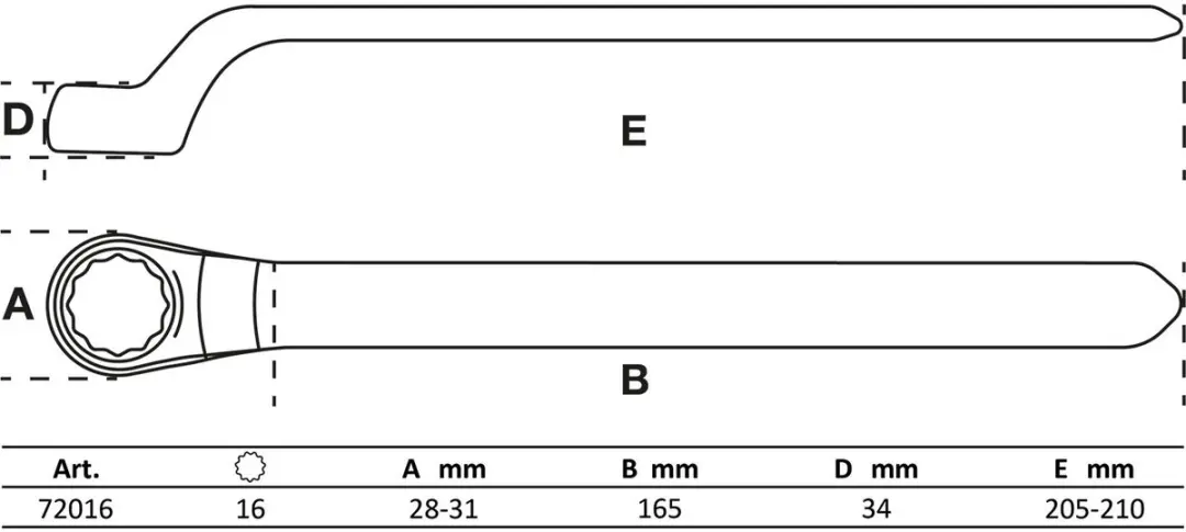 BGS technic VDE ringsleutel diepliggend 16mm - afbeelding 4 van 6