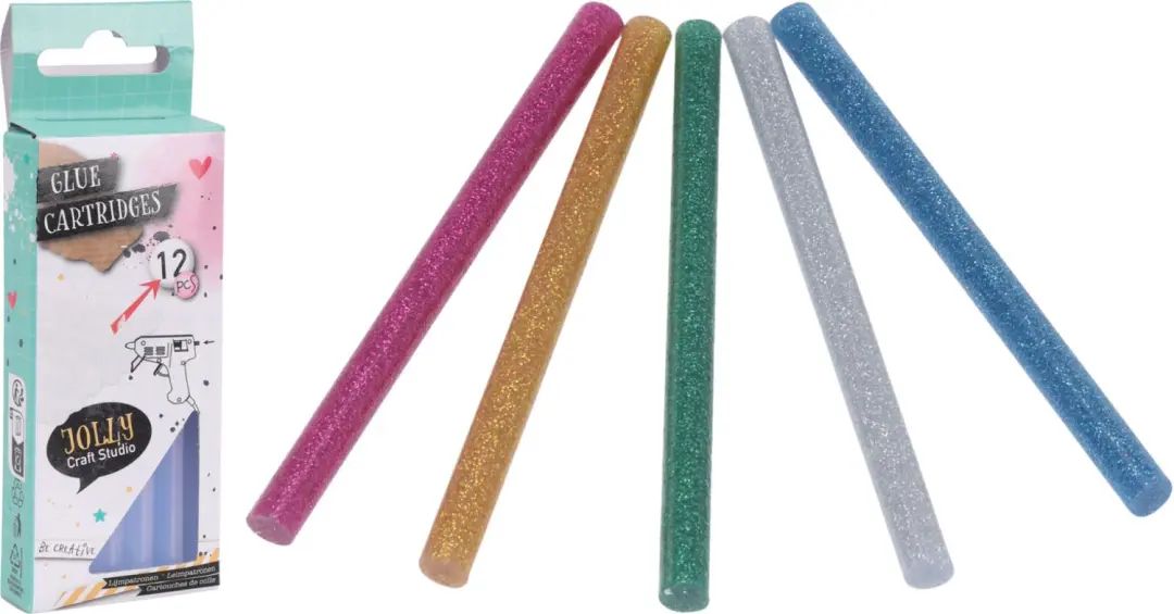Glitter Lijmpatronen voor Lijmpistool 12 Stuks 7x100MM