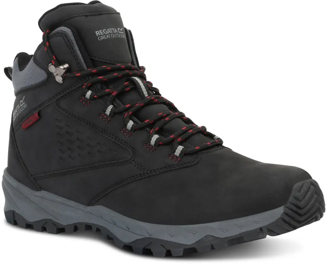 Regatta Amble Heren Waterproof Wandelschoen - Zwart - afbeelding 2 van 6