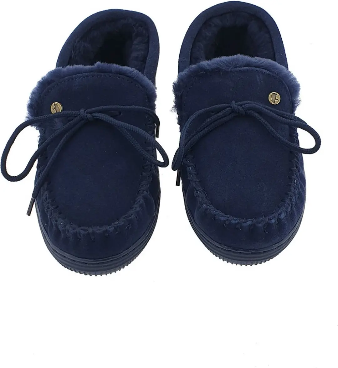 Warmbat Koala Suede Dames Sloffen - Donkerblauw - afbeelding 5 van 6