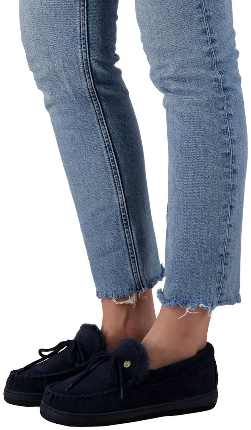 Warmbat Koala Suede Dames Sloffen - Donkerblauw - afbeelding 6 van 6